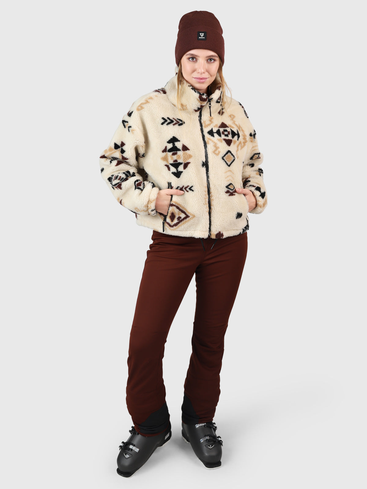 Nevea-Nordic Damen Teddy Fleece Jacke | Canvas