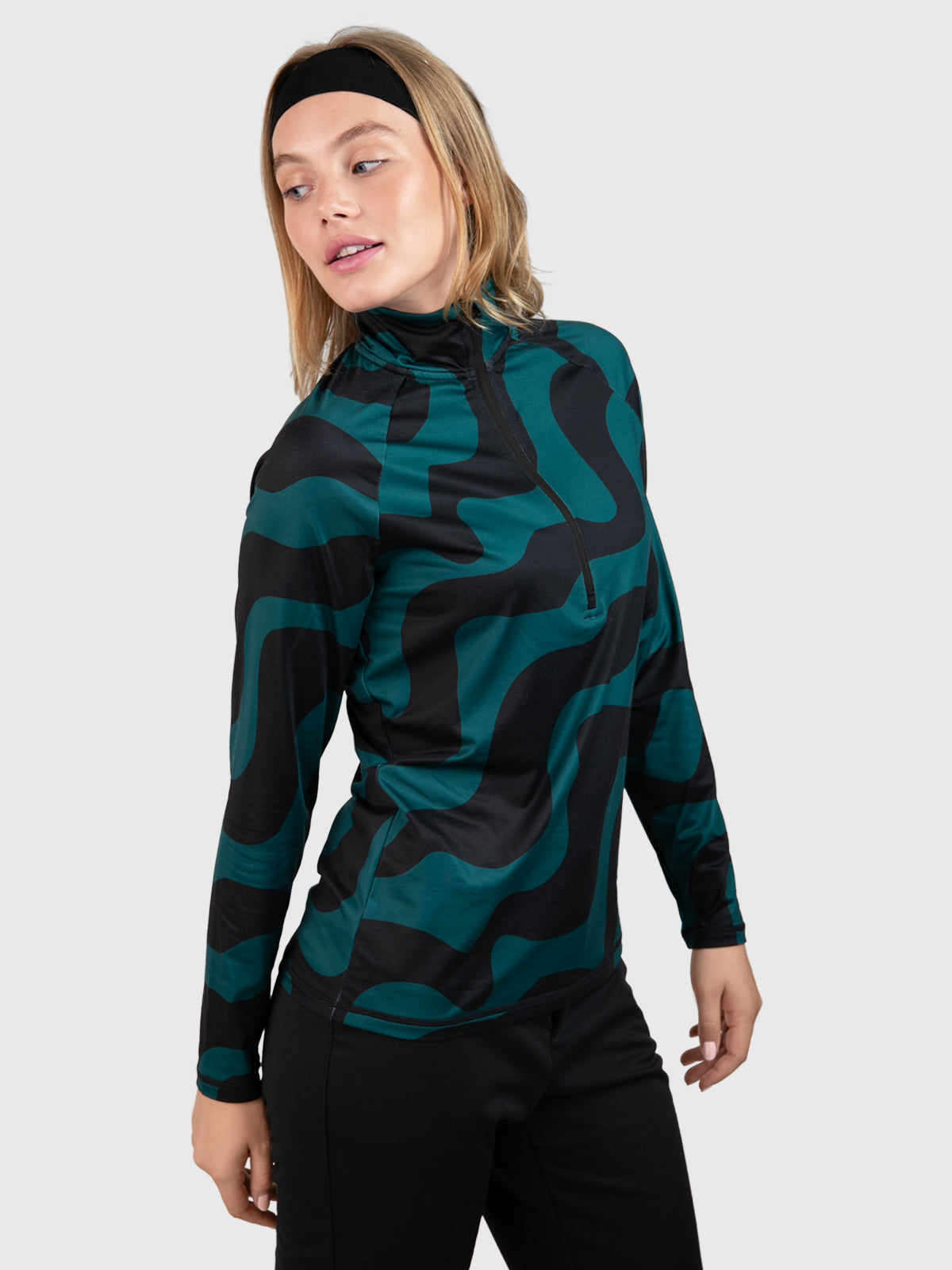 Galena-Groovy Dames Polygiene Fleece | Evergreen