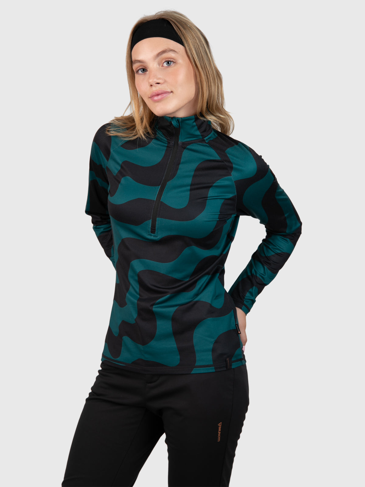 Galena-Groovy Women Polygiene Fleece | Evergreen