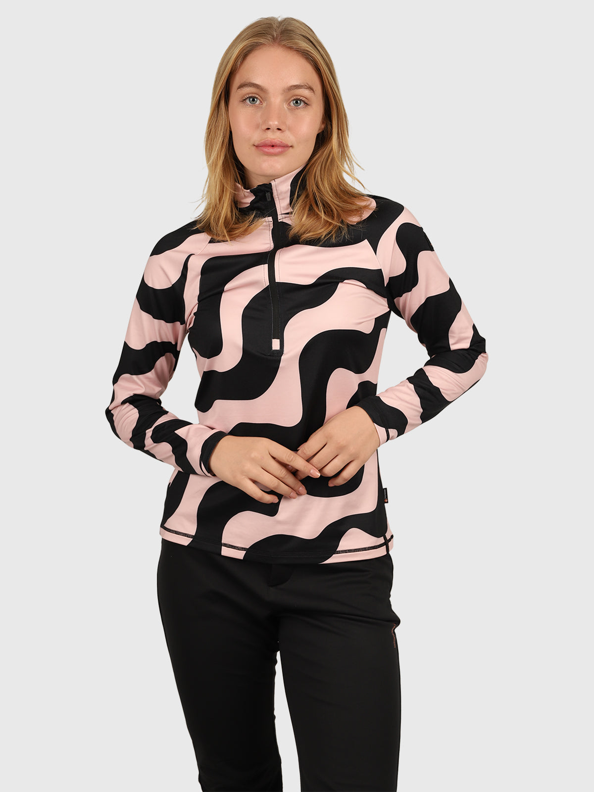 Galena-Groovy Women Polygiene Fleece | Soft Pink