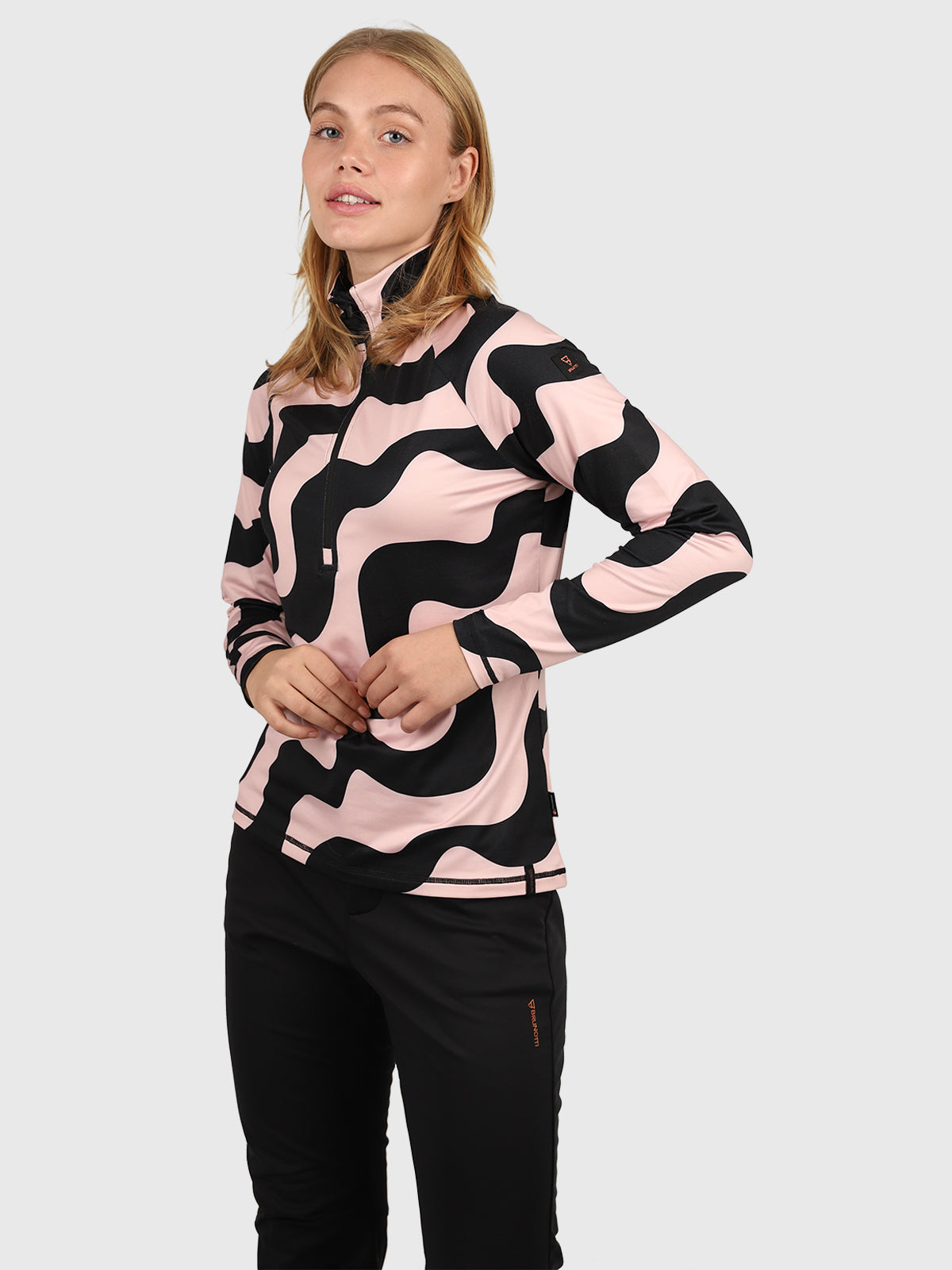 Galena-Groovy Dames Polygiene Fleece | Soft Pink