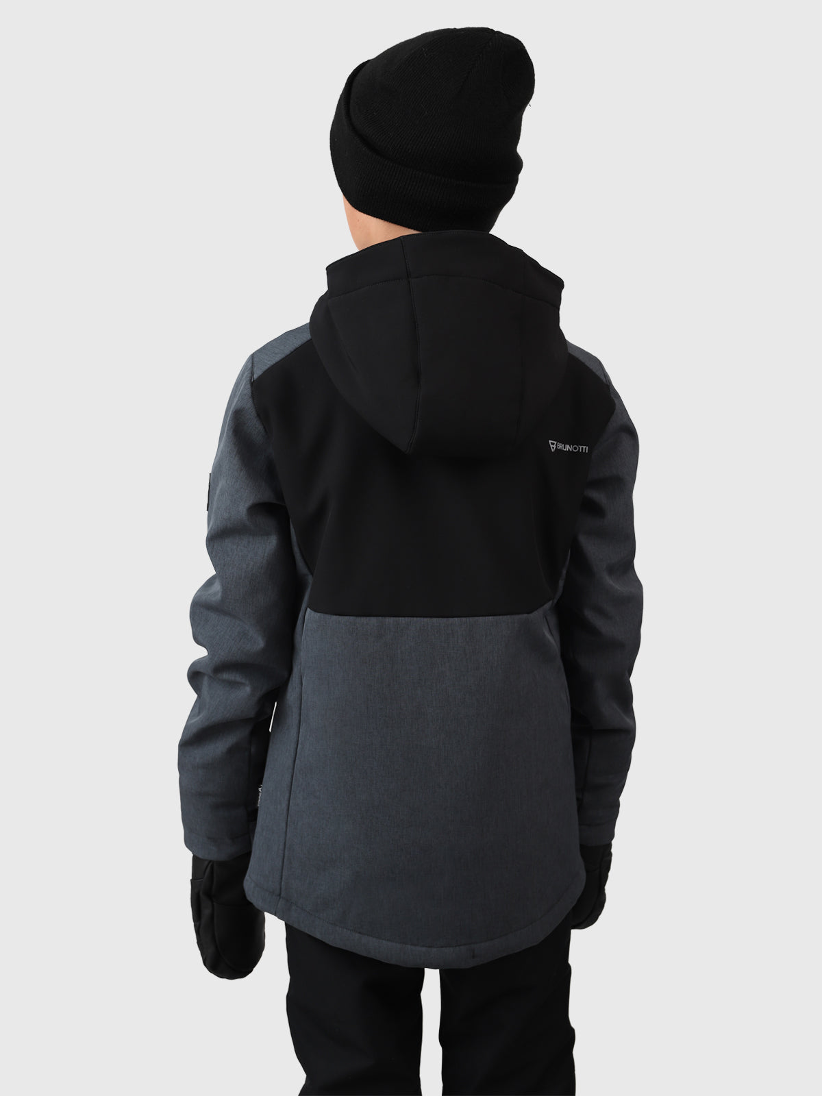 Twinstroky Boys Softshell Snow Jacket | Dark Grey Melee