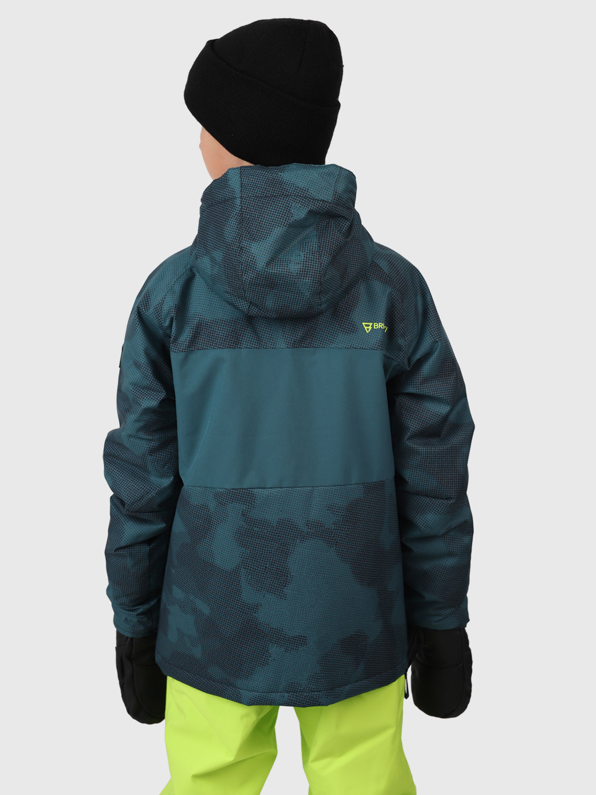 Keystony-Gradient Jongens Anorak Ski Jas | Fuel Green