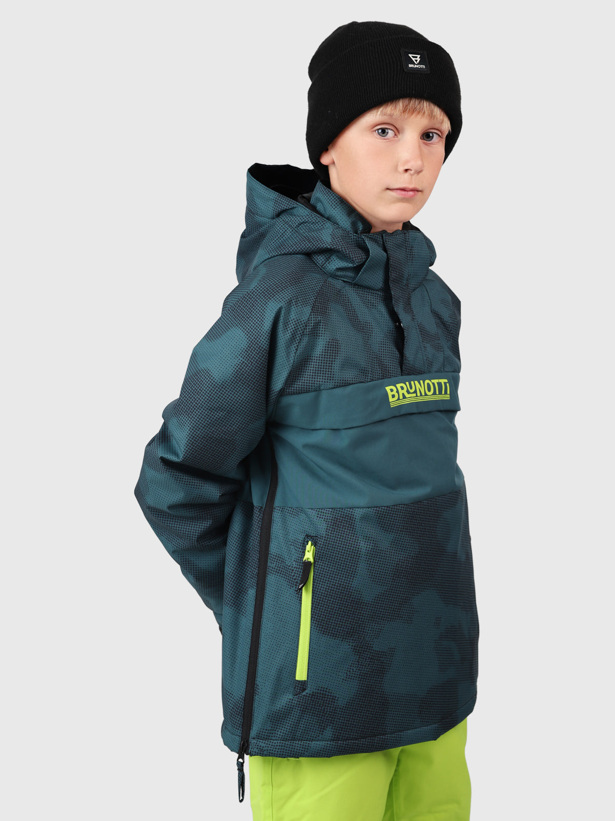 Keystony-Gradient Boys Anorak Snow Jacket | Fuel Green