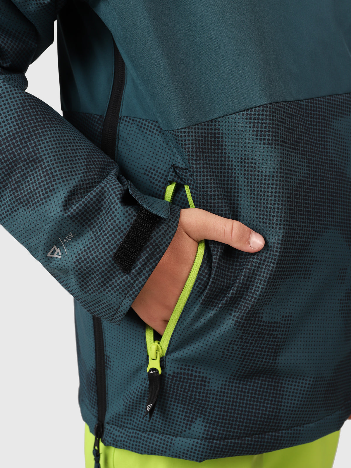 Keystony-Gradient Jongens Anorak Ski Jas | Fuel Green