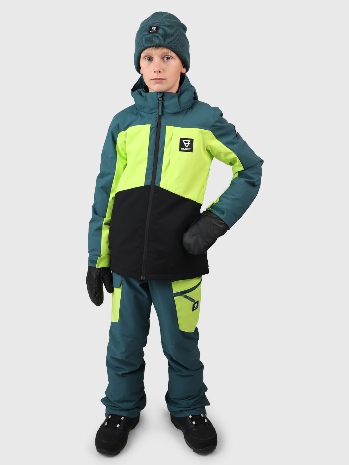 Aratiny Boys Snow Jacket | Fuel Green