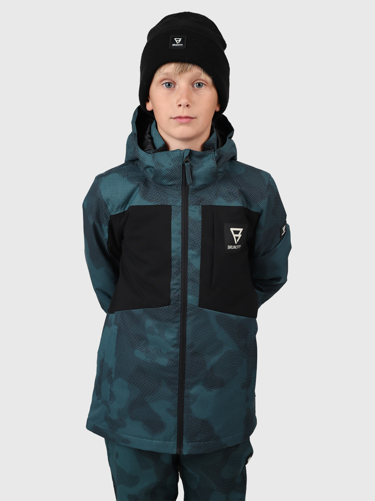 Aratiny-Gradient Jungen Skijacke | Fuel Green