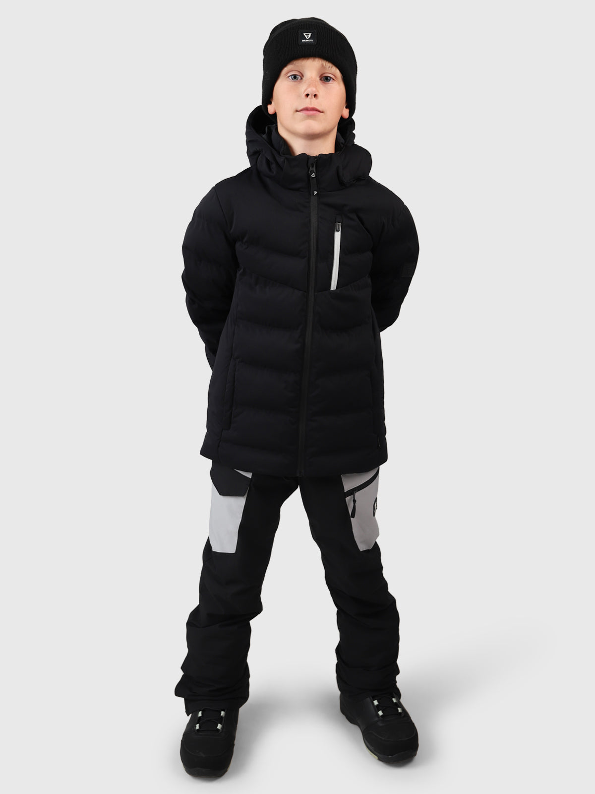 Sanclairy Jongens Puffer Ski Jas | Zwart