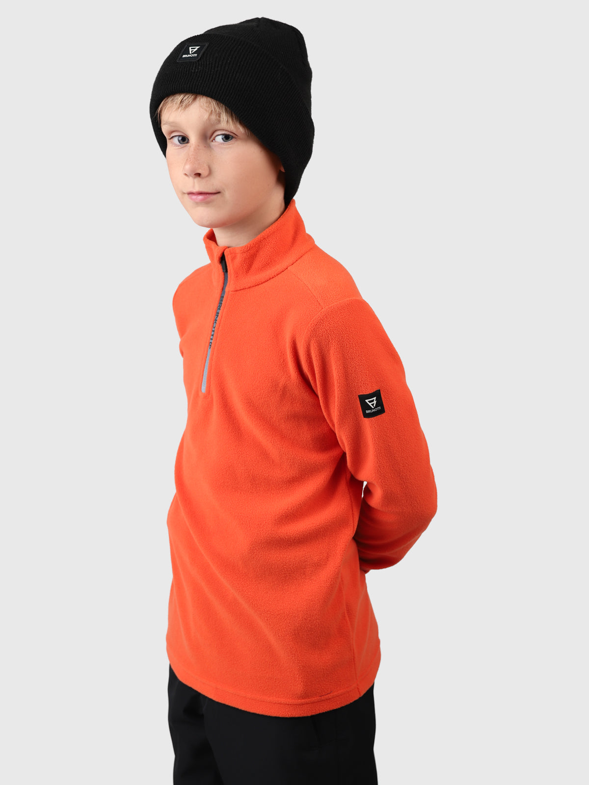 Tenny Jongens Fleece | Mandarin