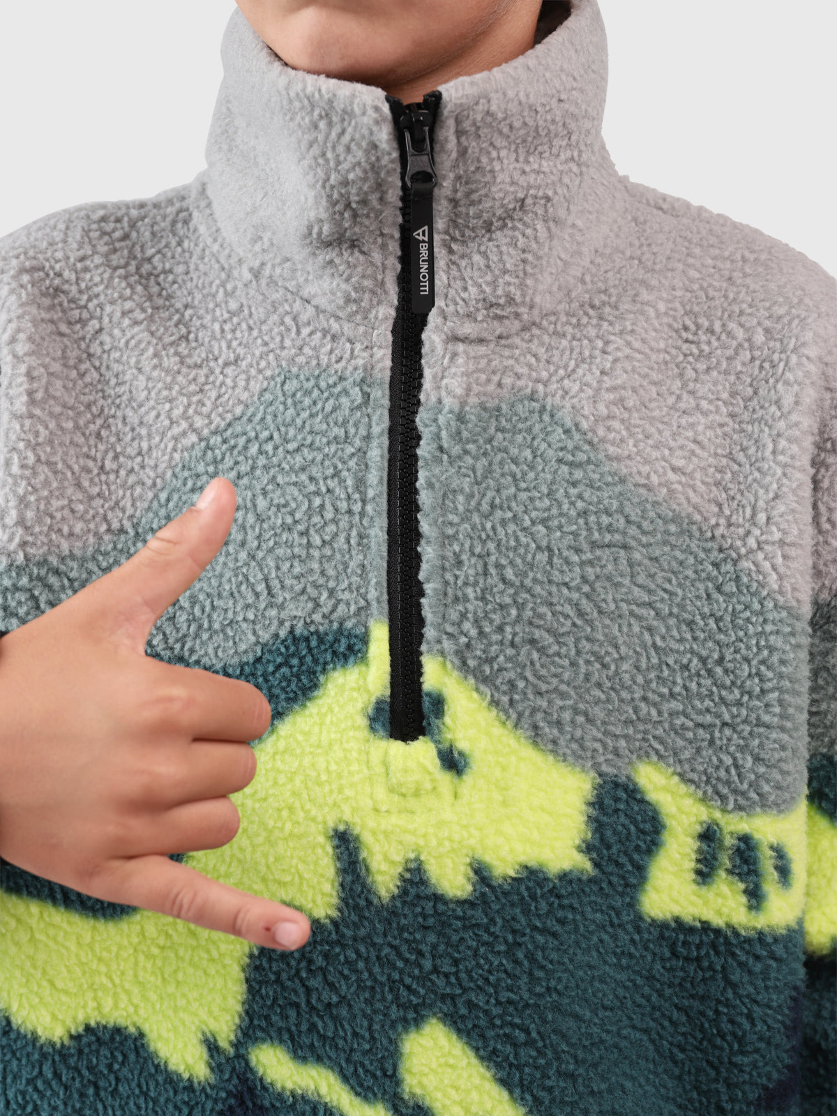 Rodrigy-Mountain Jongens Fleece | Fuel Green