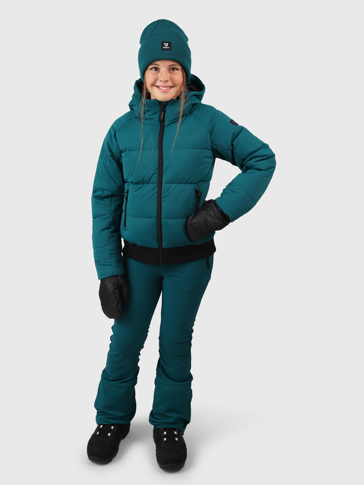 Suncrown Girls Puffer Snow Jacket | Evergreen