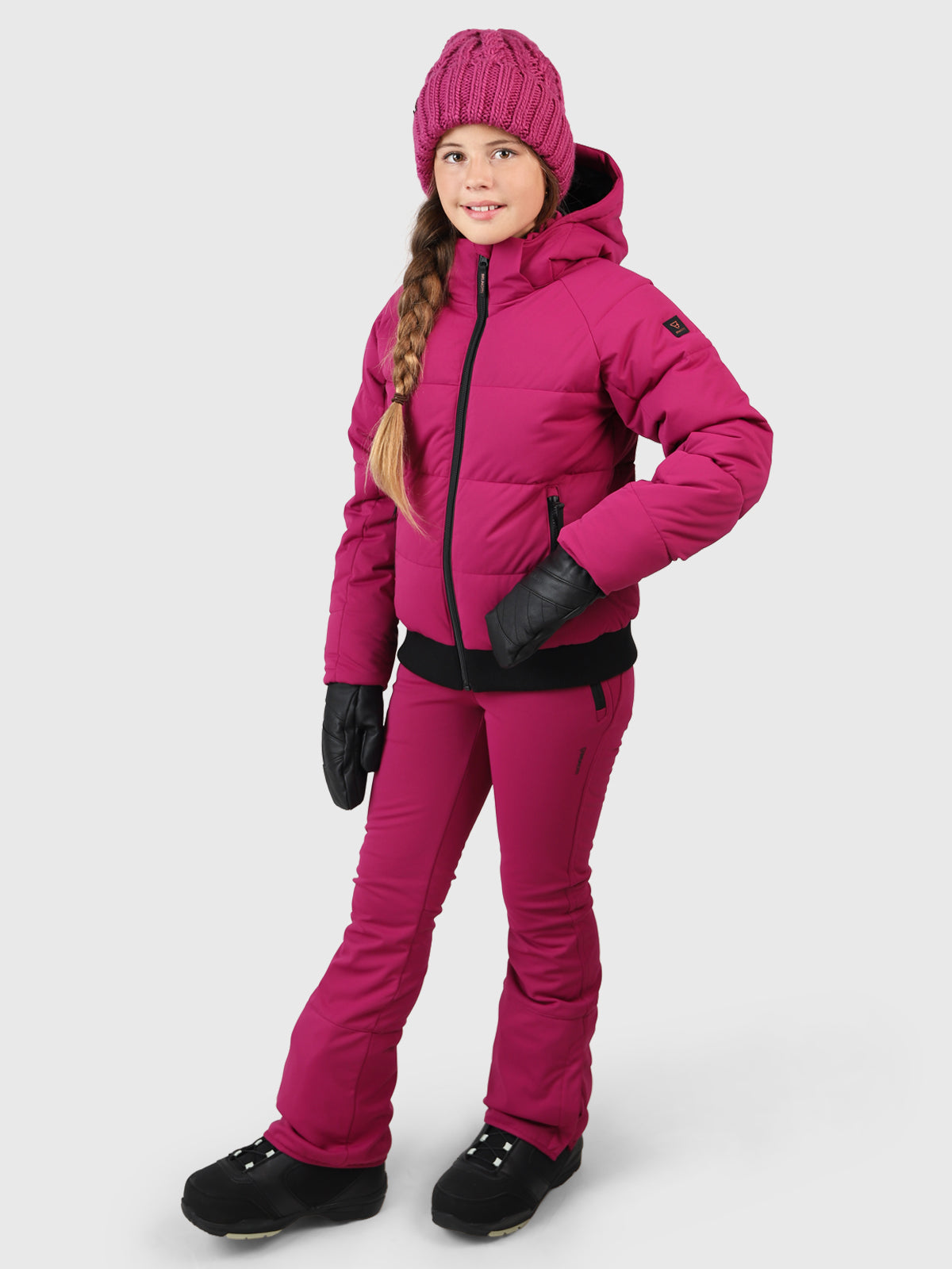 Suncrown Girls Puffer Snow Jacket | Fuchsia