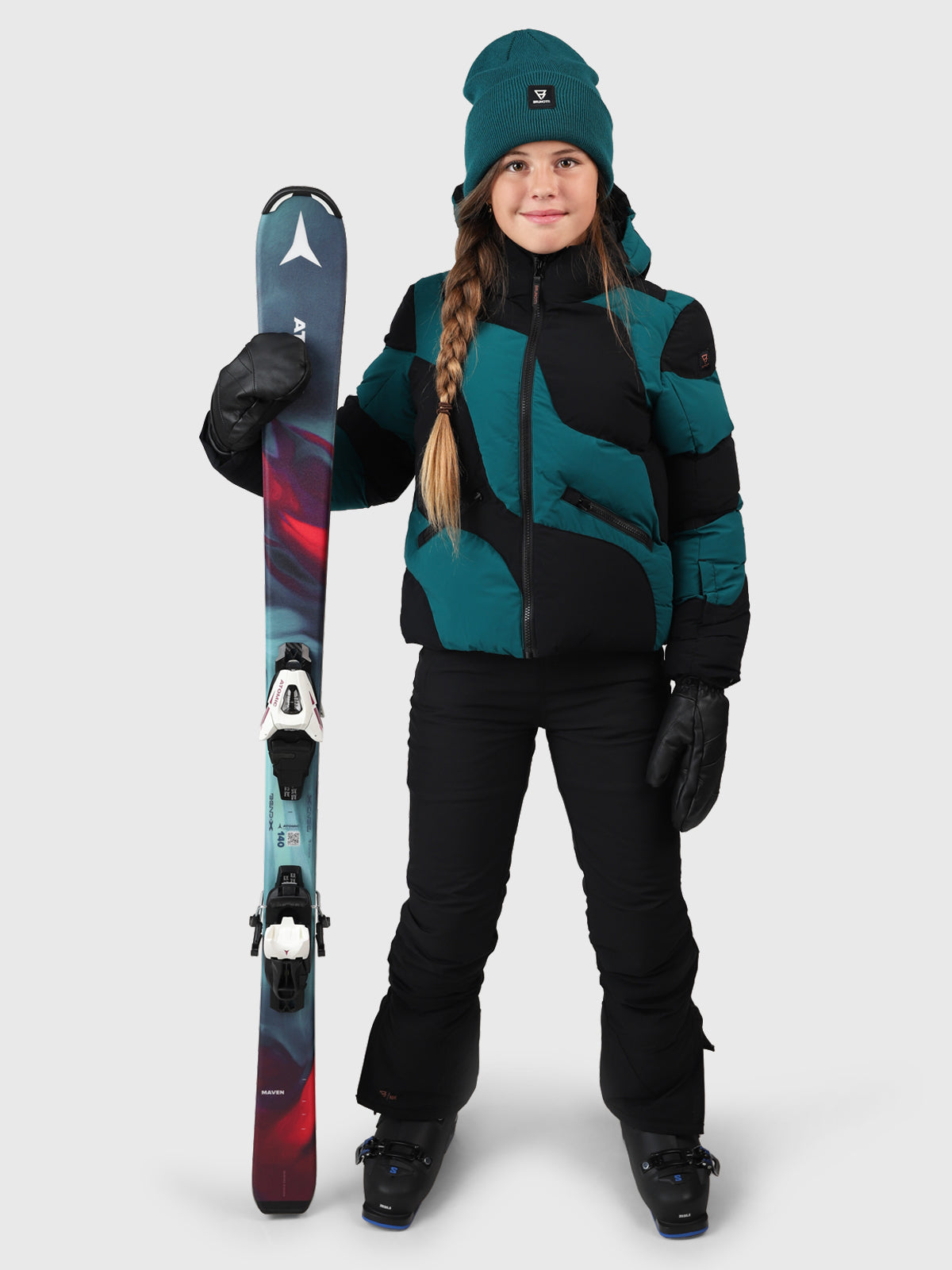 Marbley Meisjes Puffer Ski Jas | Evergreen