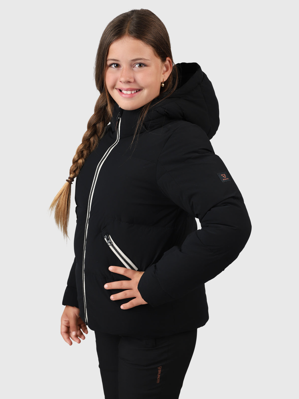 Cypressa Meisjes Puffer Ski Jas | Zwart