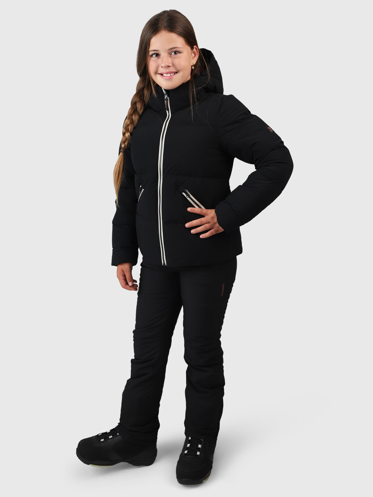 Cypressa Meisjes Puffer Ski Jas | Zwart