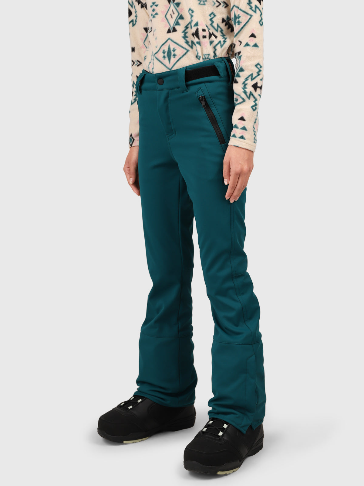 Marty Mädchen Softshell Skihose | Evergreen