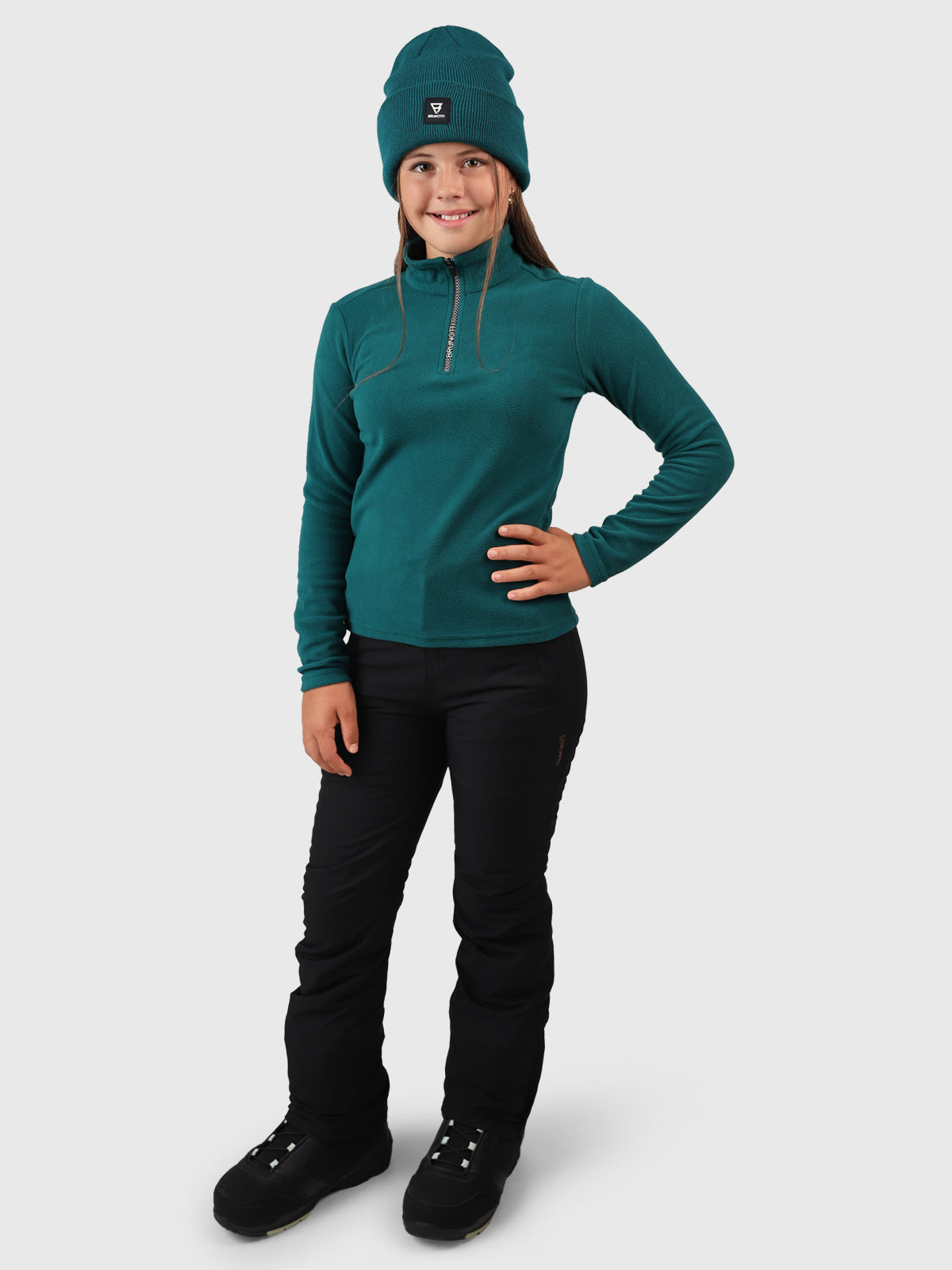 Mismy Mädchen Fleece | Evergreen