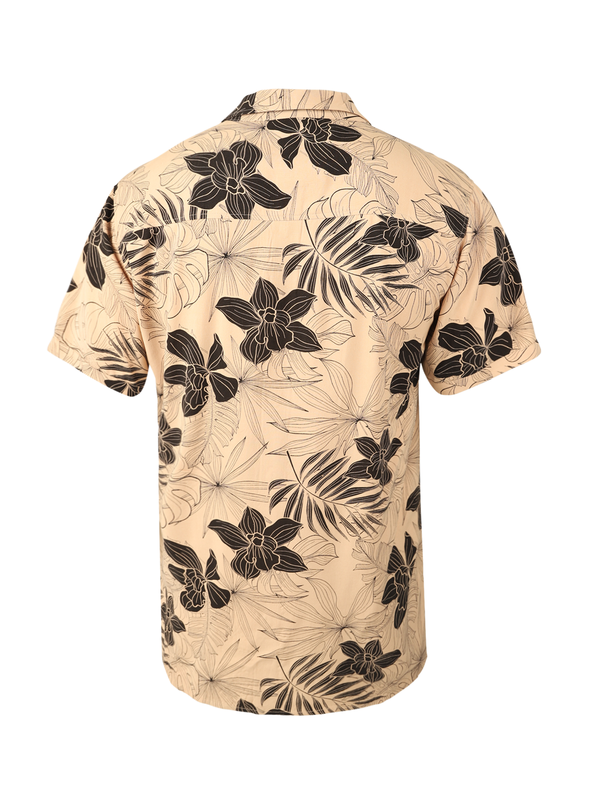 Lasse Men Shirt | Leaves Allover Ginger