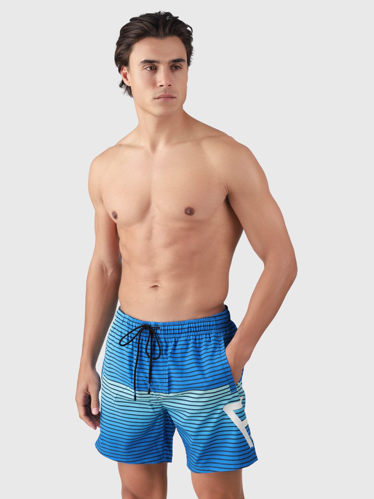 Preves Men Swim Shorts | Neon Blue