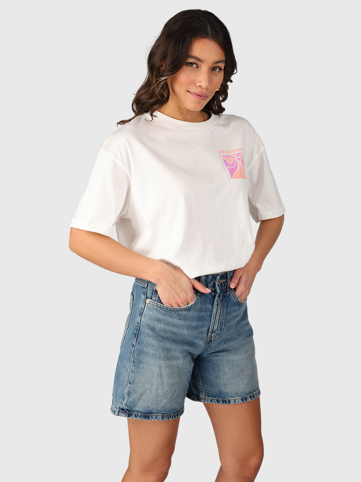 Sunnia Dames Oversized T-shirt | Snow