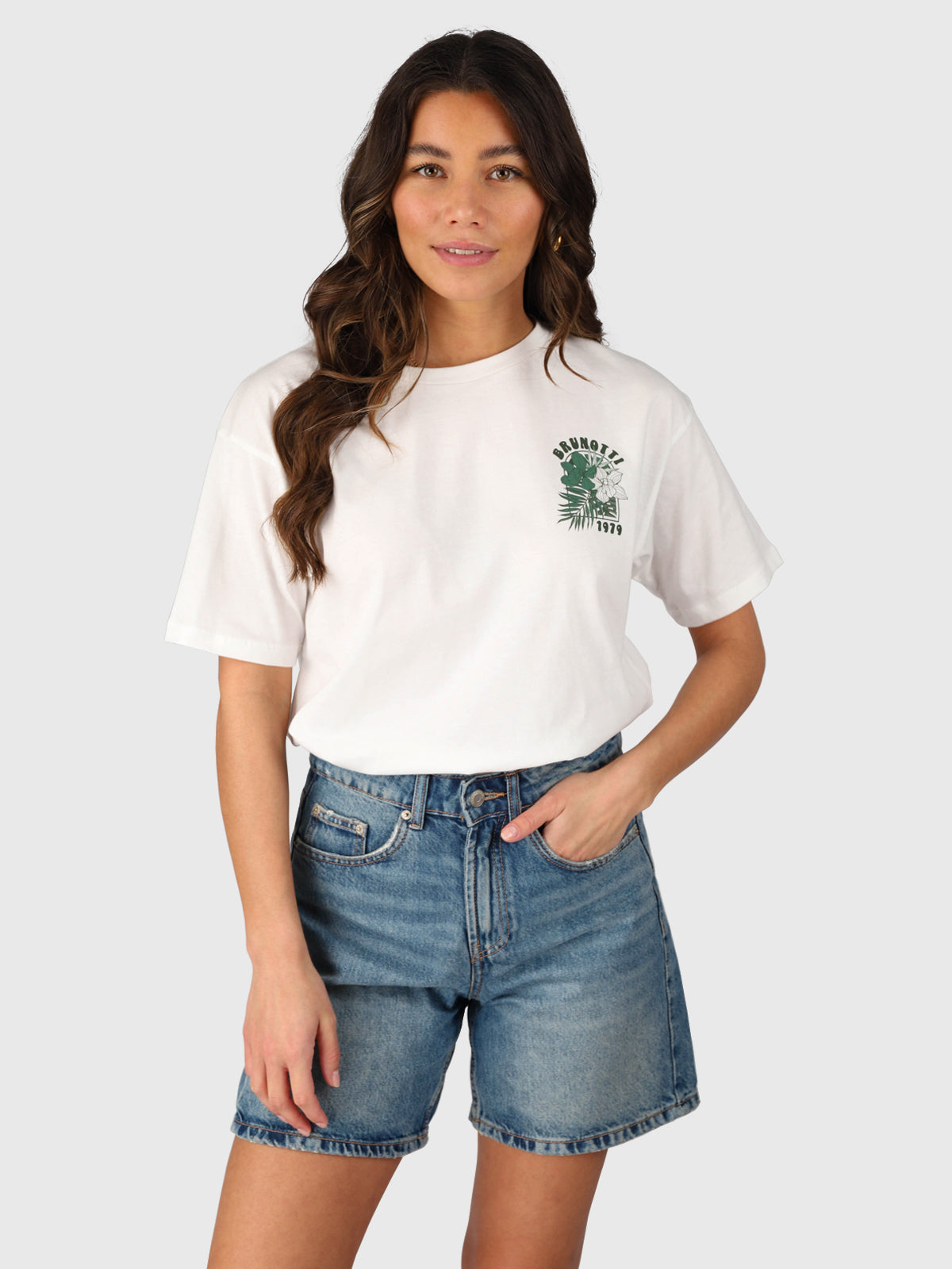 Seaya-Leaf Dames T-shirt | Snow