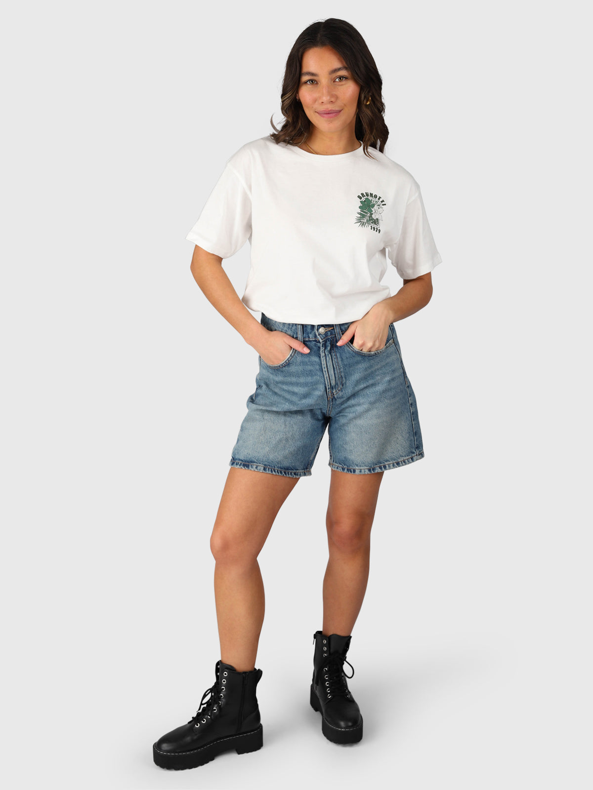 Seaya-Leaf Dames T-shirt | Snow