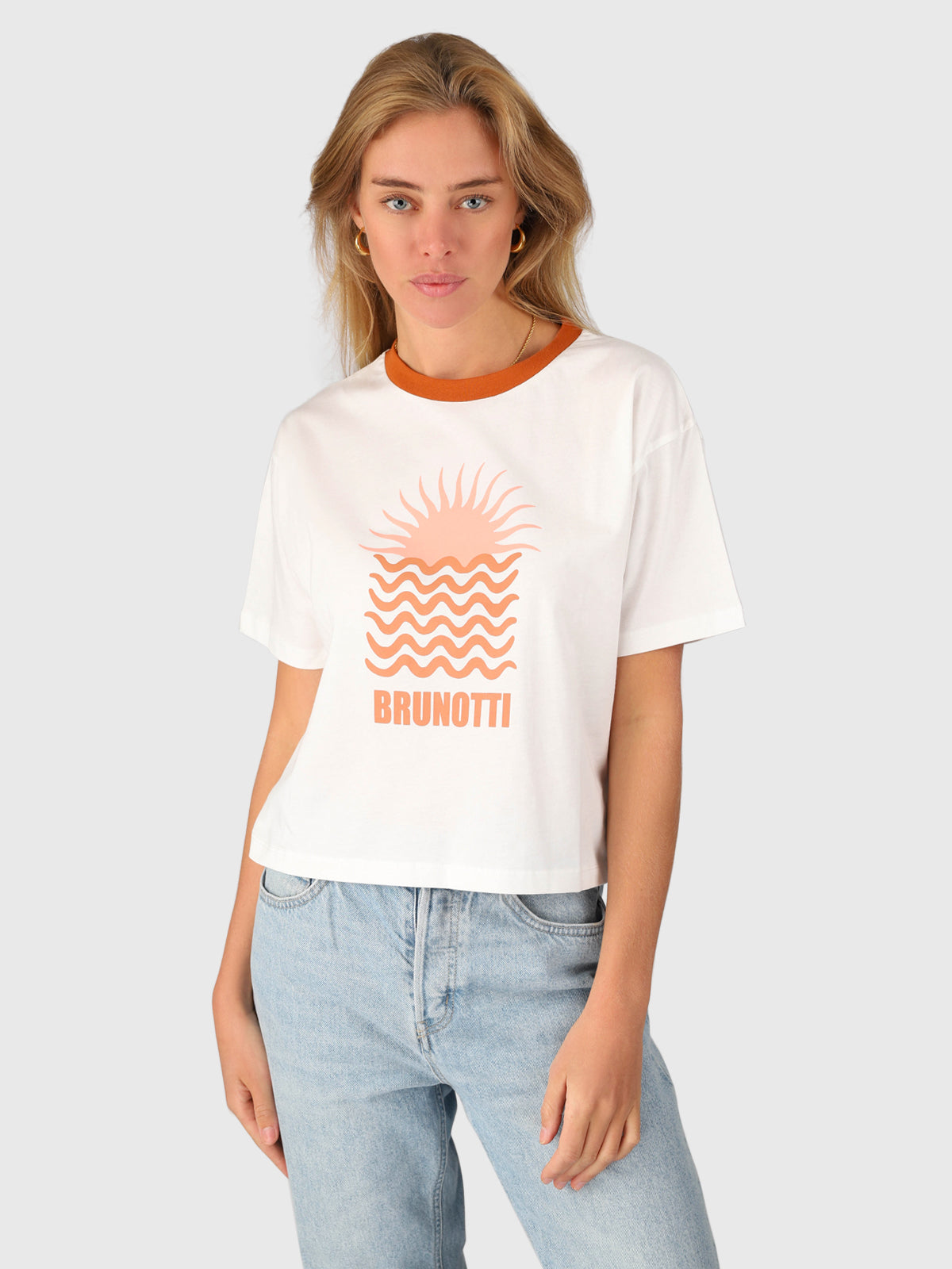 Saeda Women Boxy T-shirt | Snow