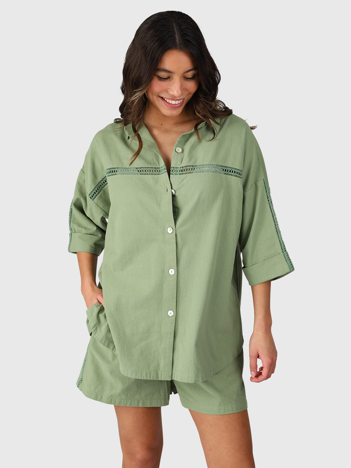 Riley Women Shirt | Eucalyptus