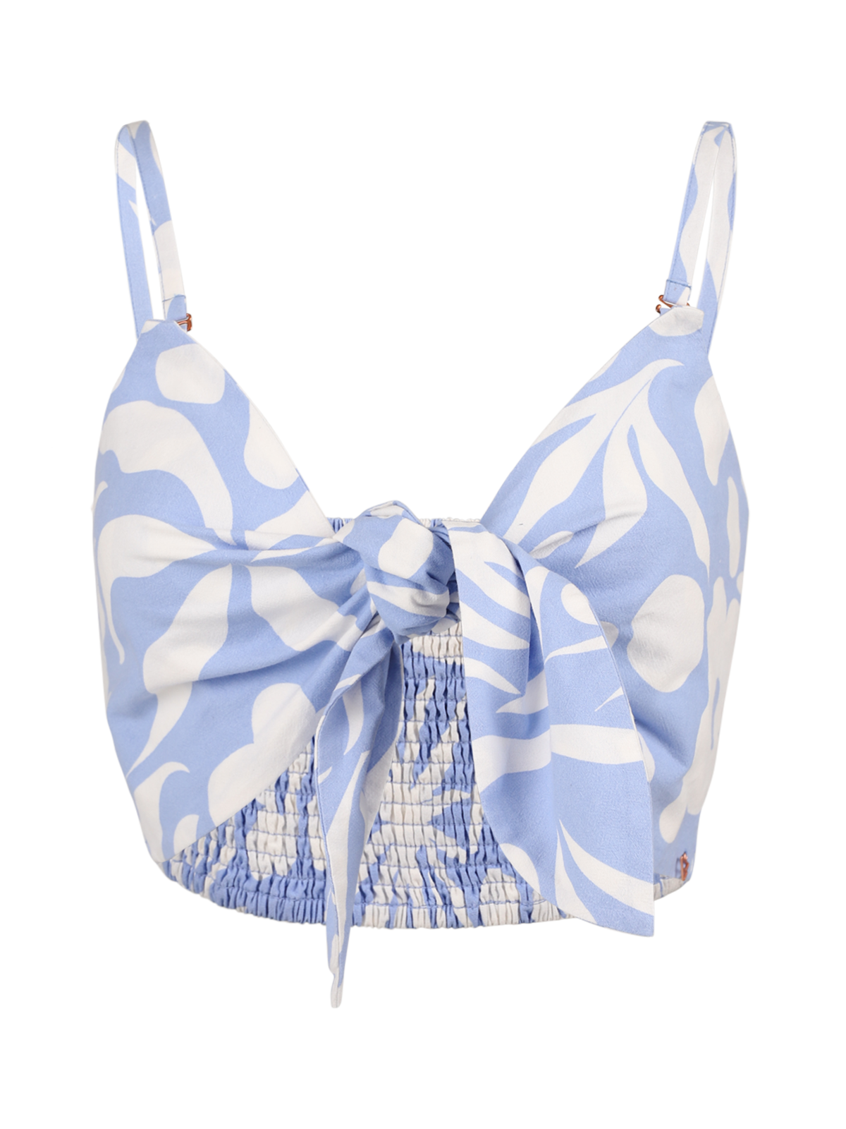 Nadine-Swirl Dames Top | Bluebell