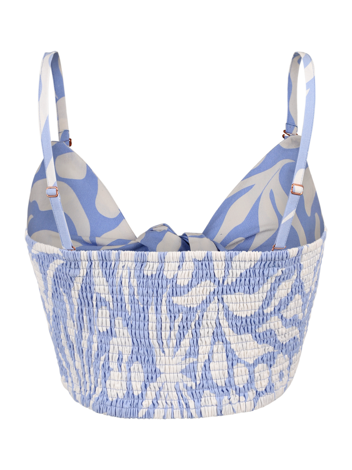 Nadine-Swirl Dames Top | Bluebell