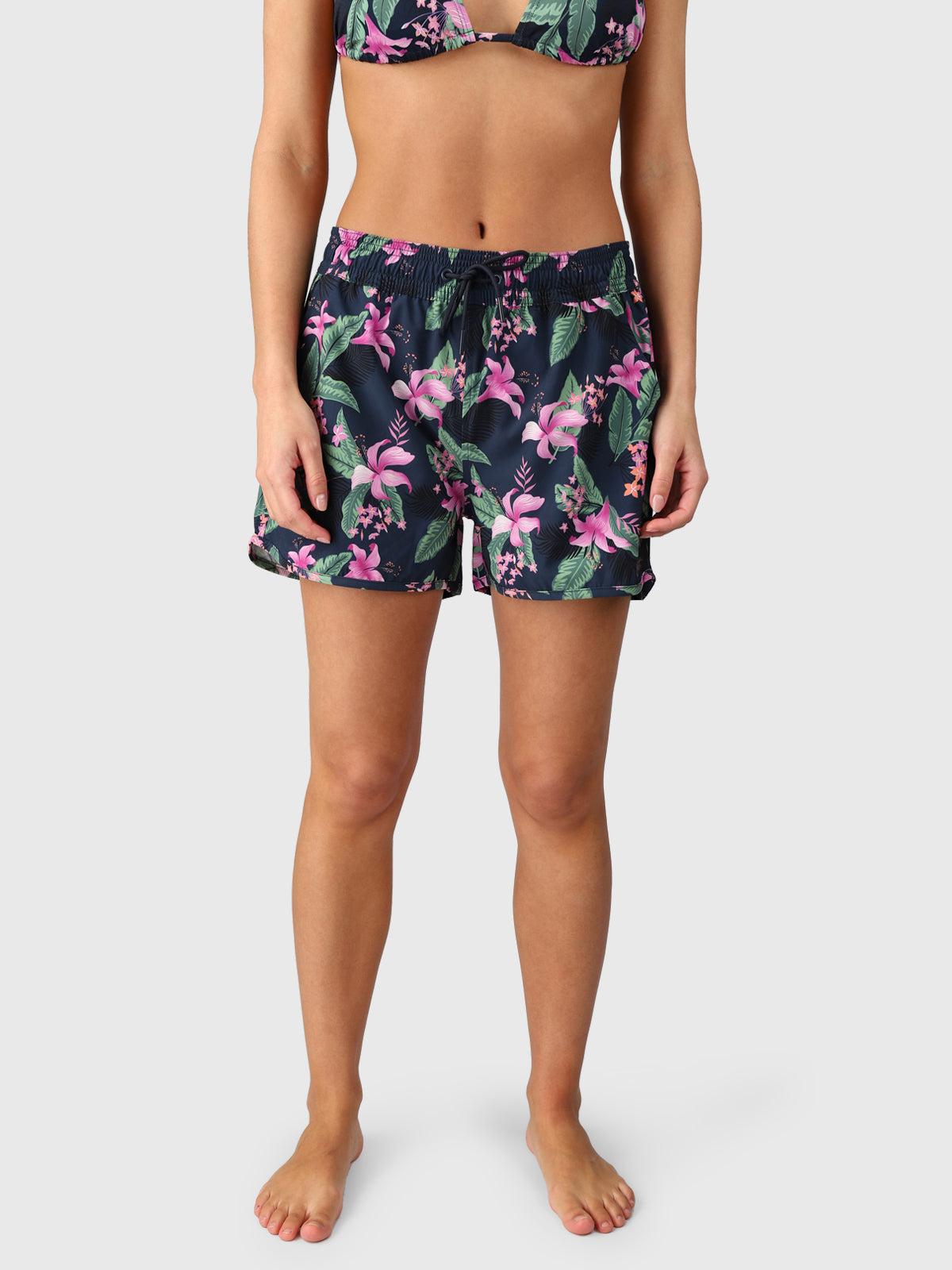 Toluca-Tropicana Women Swim Shorts | Indigo Blue