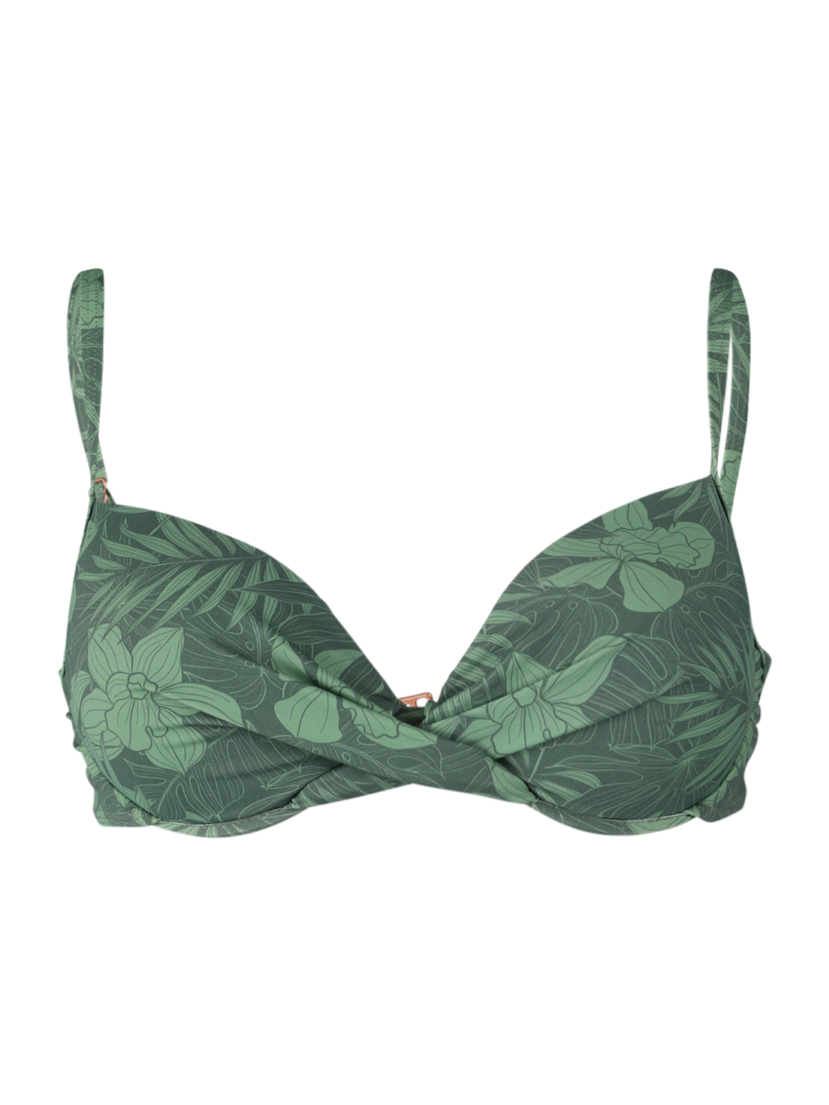 Stefana-Leaf Bügel Bikini Top | Juniper