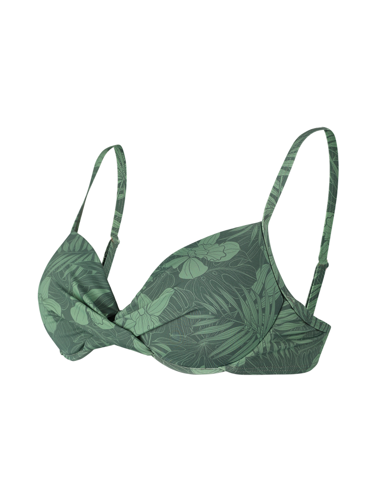 Stefana-Leaf Dames Beugel Bikini Top | Juniper