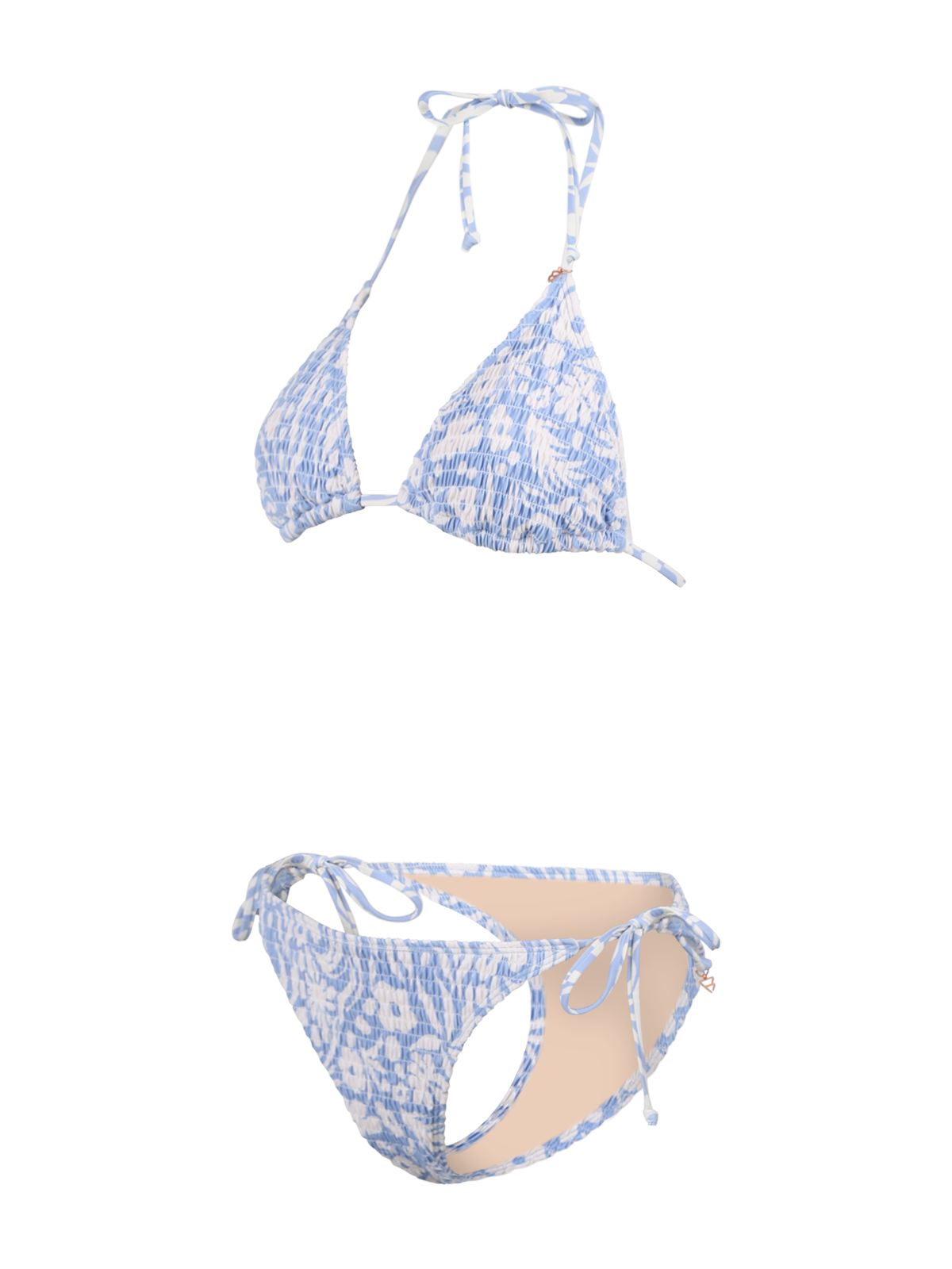 Mahlia-Swirl Damen Triangel-Bikini | Bluebell