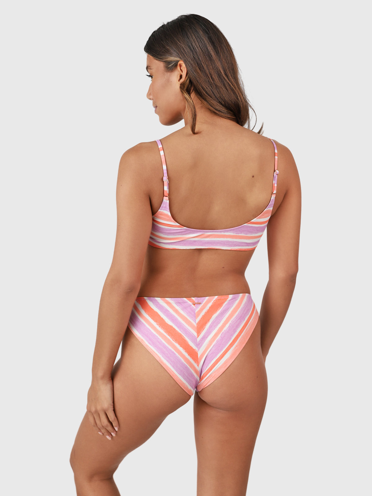 Cruzanell Dames Bralette Bikini | Striped Snow