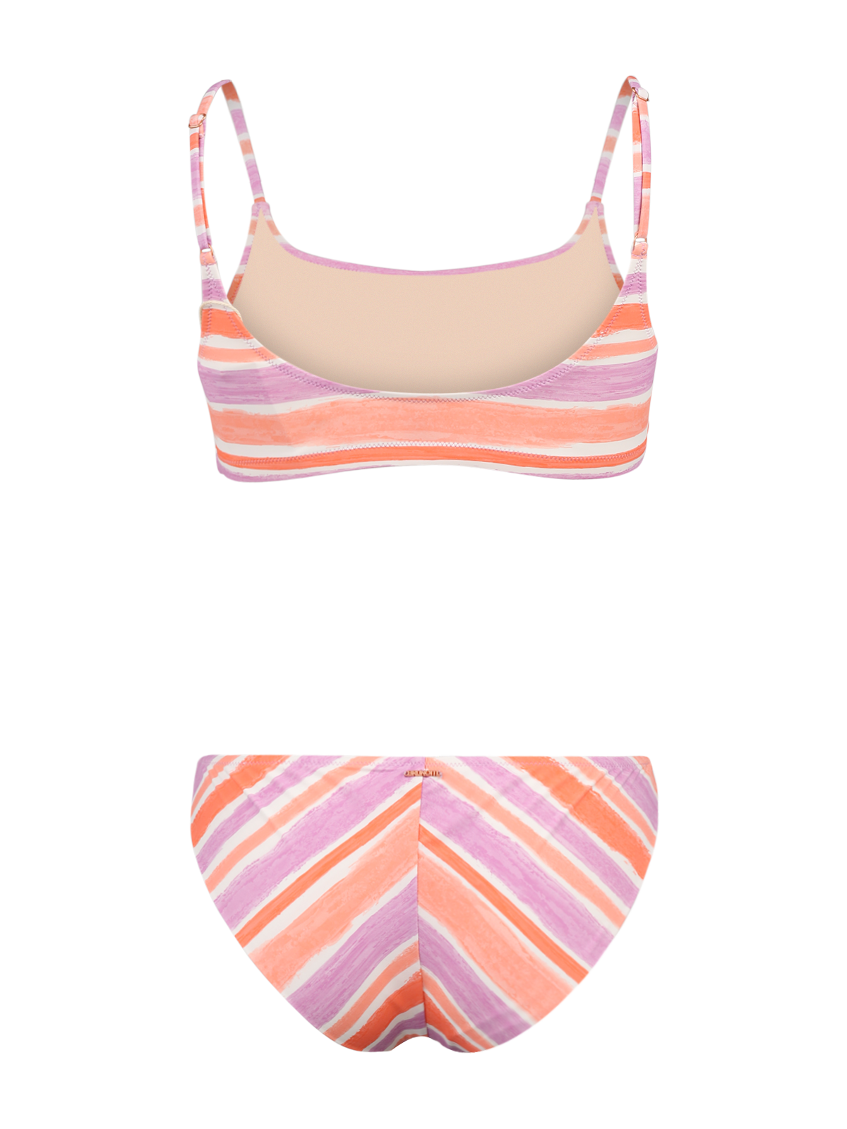 Cruzanell Dames Bralette Bikini | Striped Snow