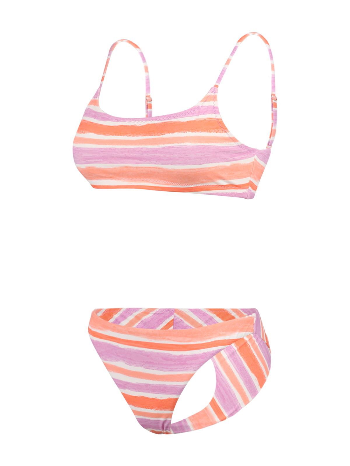 Cruzanell Dames Bralette Bikini | Striped Snow