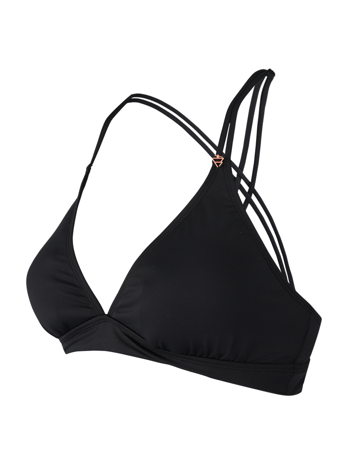 Delphinia Damen Bralette Bikini Top | Black