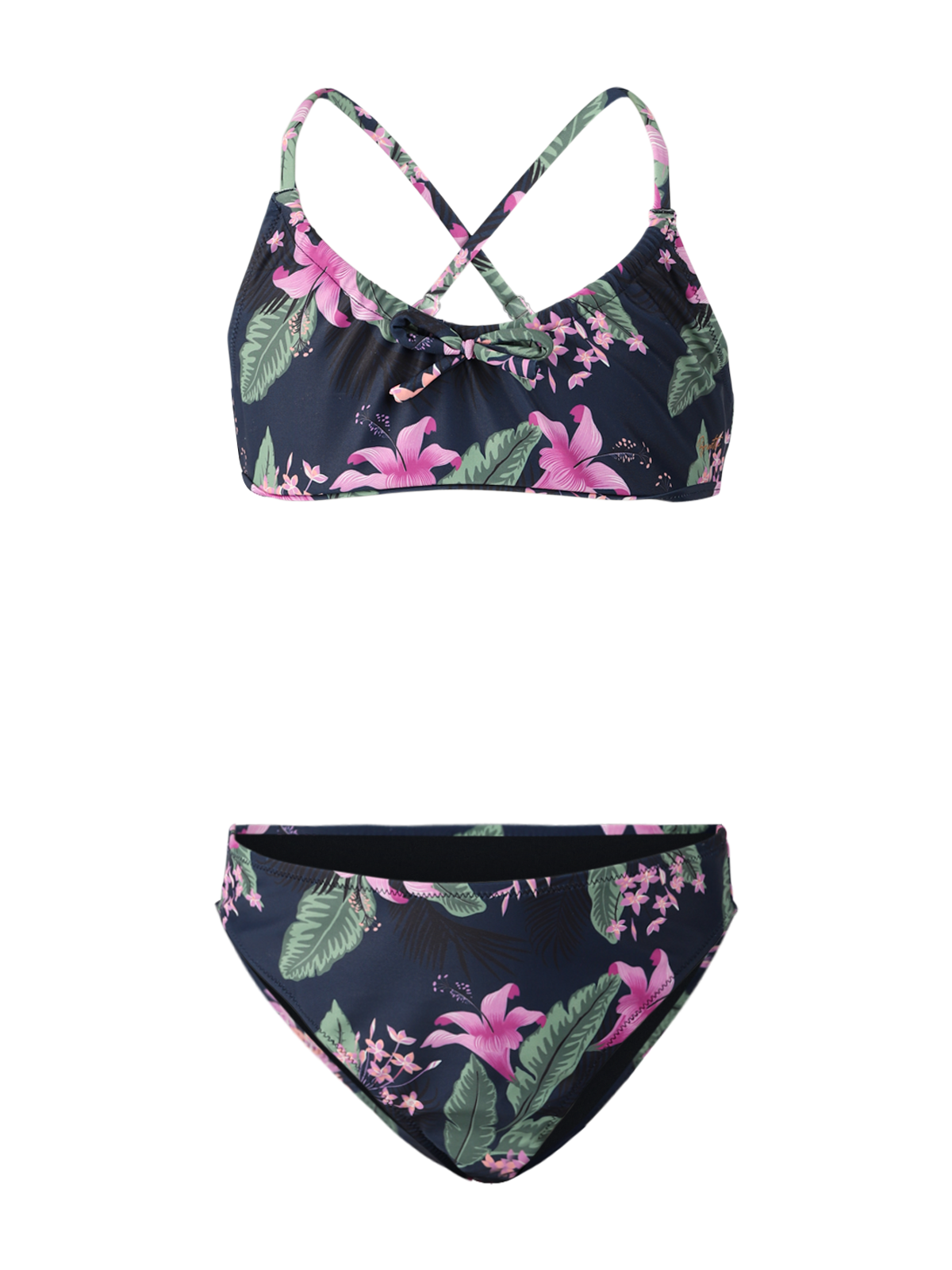 Ceralia-Tropicana Mädchen Bralette Bikini | Indigo Blue