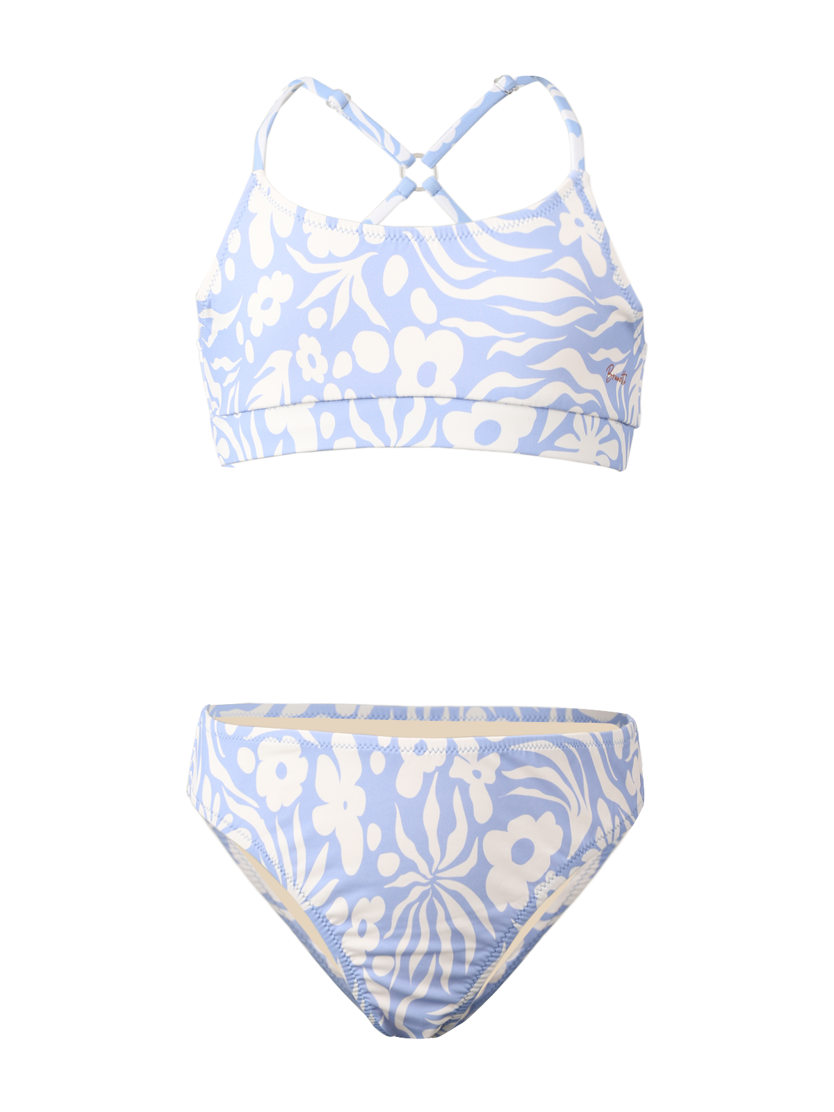 Sofia-Swirl Girls Bralette Bikini | Bluebell