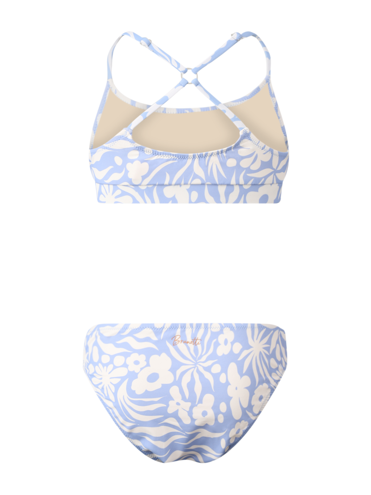 Sofia-Swirl Girls Bralette Bikini | Bluebell