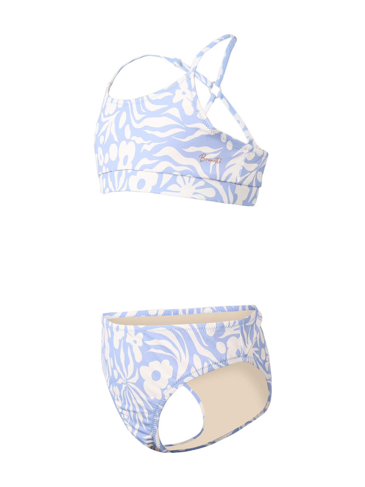 Sofia-Swirl Girls Bralette Bikini | Bluebell