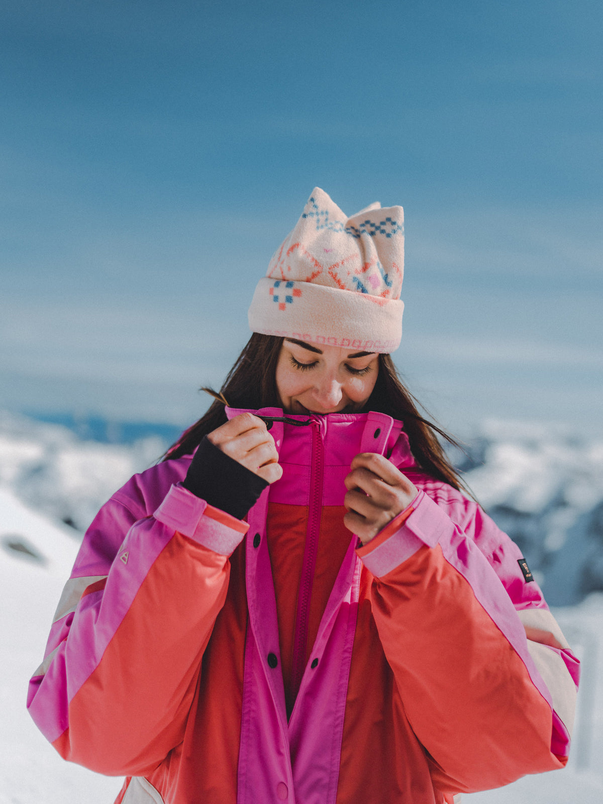 Pink hotsell oversized jacket