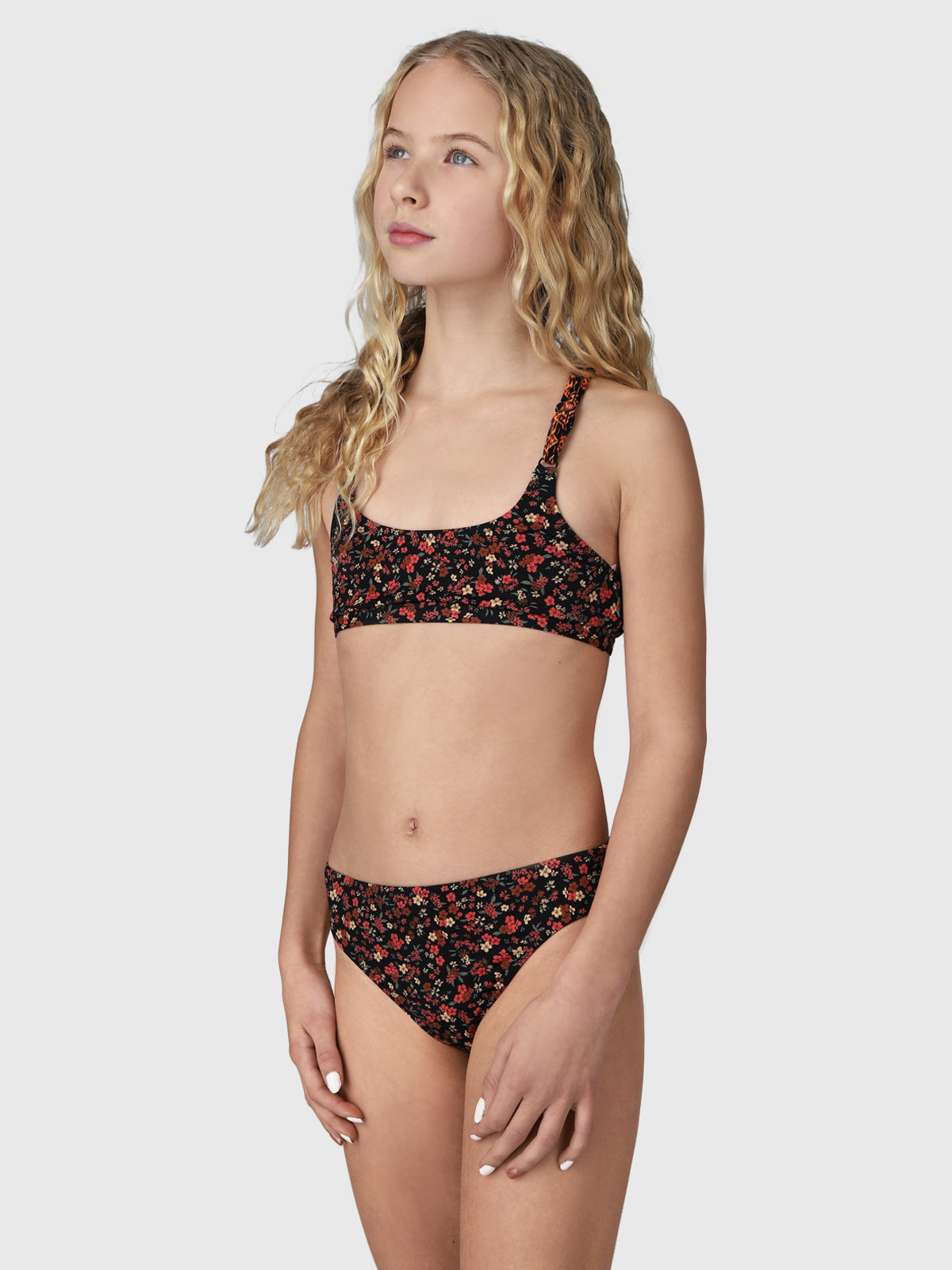 Lina Flower Girls Bikini Black