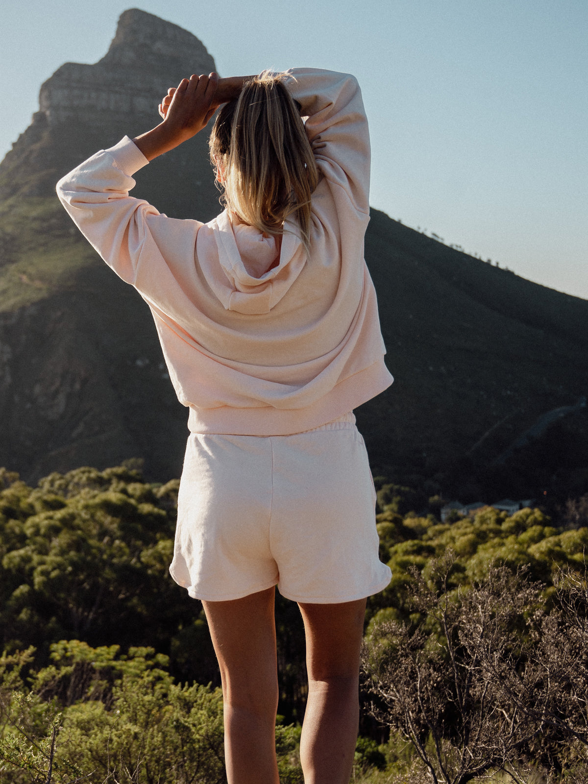 Beige sweat shorts online